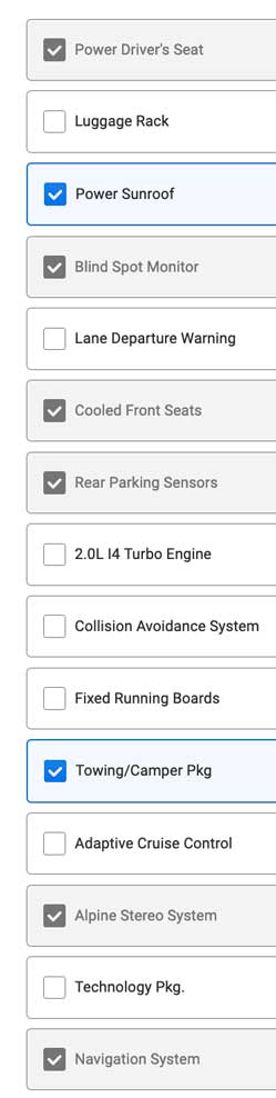 Major options.